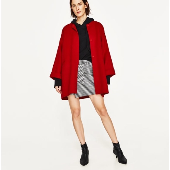 Zara Jackets & Blazers - Zara Wool Coat with Slevee detail
